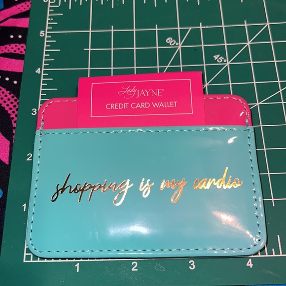 New Shopping Is My Cardio Credit Card Wallet/Holder - Picture 4 of 4